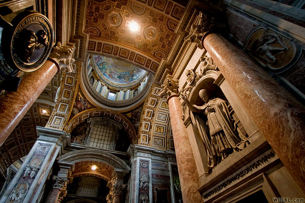 Inside St Peter’s Basilica