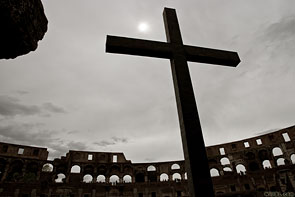 Cross in the Colosseum