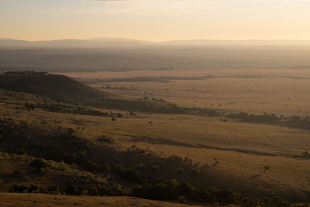 Looking out over the Maasai Mara from the Oloololo escarpment.